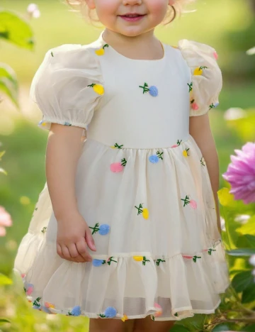 Rochie Shein Kids, ecru