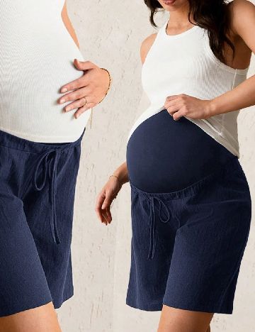 Pantaloni scurti SHEIN, bleumarin