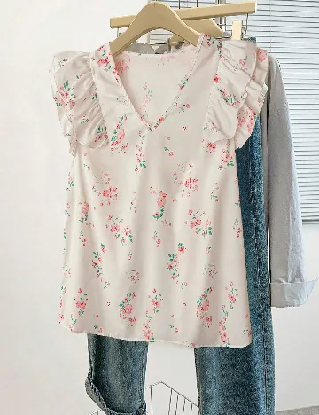 Bluza SHEIN CURVE, alb