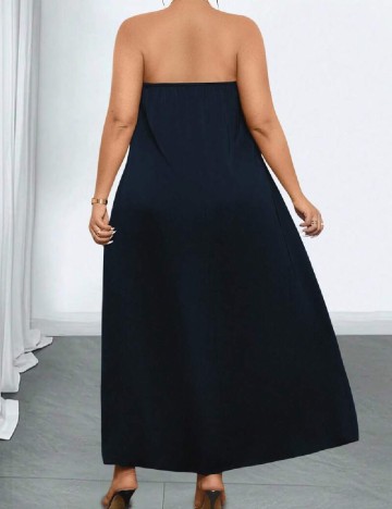 Rochie lunga SHEIN CURVE, bleumarin inchis