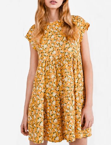Rochie scurta Bershka, portocaliu