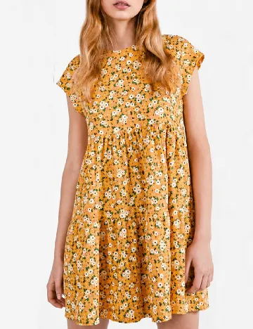 Rochie scurta Bershka, portocaliu