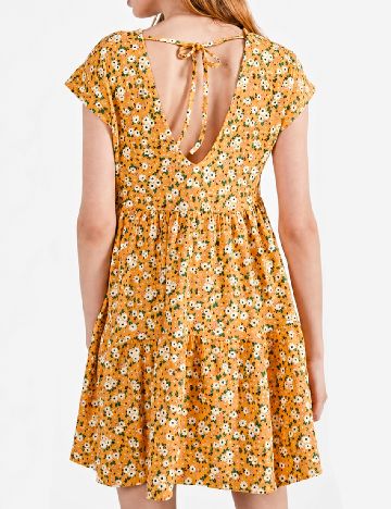 Rochie scurta Bershka, portocaliu