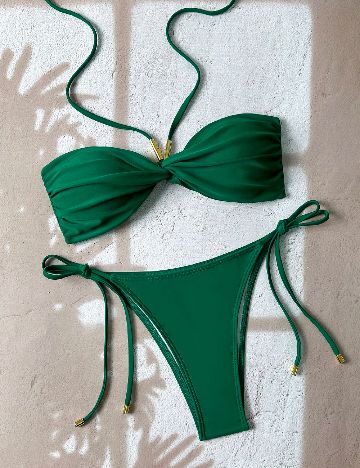 Costum de baie SHEIN, verde