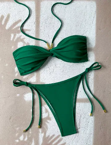 Costum de baie SHEIN, verde