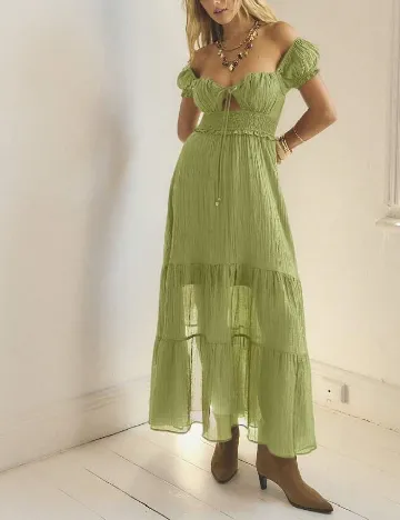 Rochie lunga SHEIN, verde