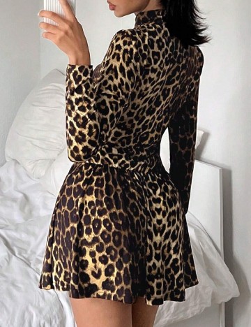 Rochie scurta SHEIN, animal print