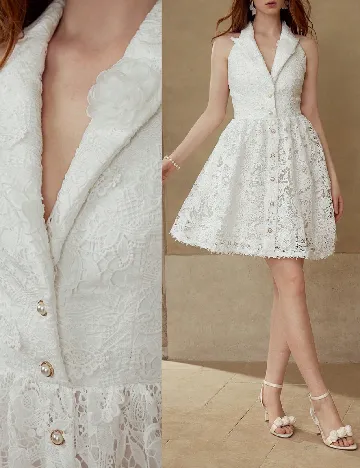 Rochie scurta MOTF, alb
