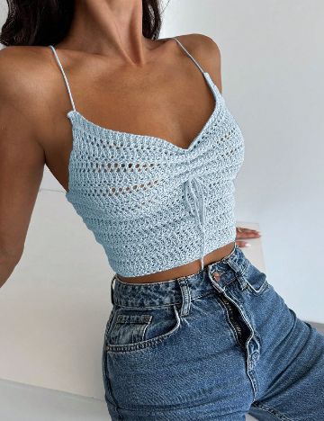 Top SHEIN, bleu