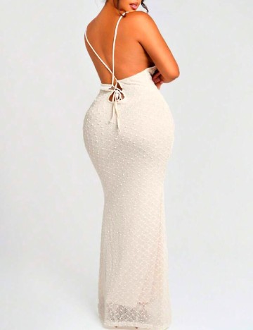 Rochie lunga SHEIN CURVE, crem