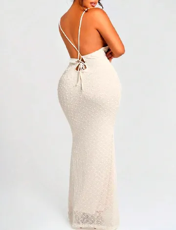 Rochie lunga SHEIN CURVE, crem