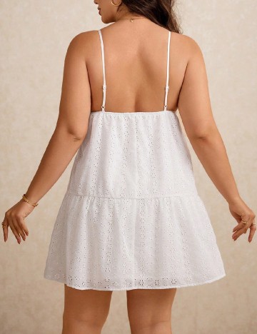 Rochie scurta SHEIN CURVE, alb