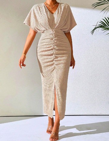 Rochie lunga SHEIN, crem