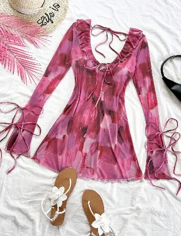 Rochie de plaja SHEIN, mix culori