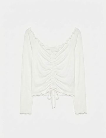 Top Bershka, alb