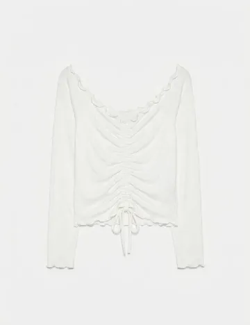 Top Bershka, alb