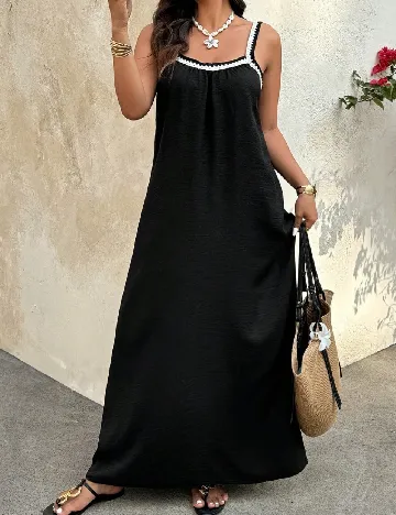 Rochie lunga SHEIN CURVE, negru