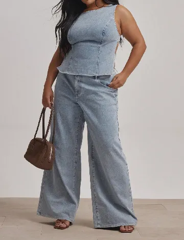 Blugi Musera Plus Size, albas