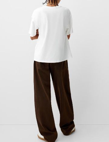 Tricou Bershka, alb