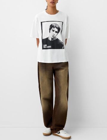 Tricou Bershka, alb