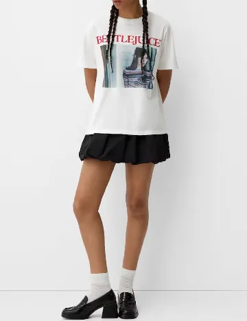 Tricou Bershka, alb