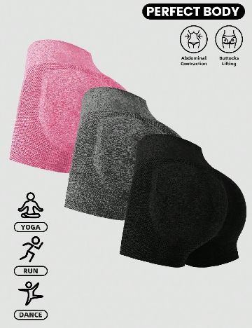 Set colanti 3 perechi SHEIN CURVE, mix culori