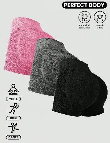 Set colanti 3 perechi SHEIN CURVE, mix culori