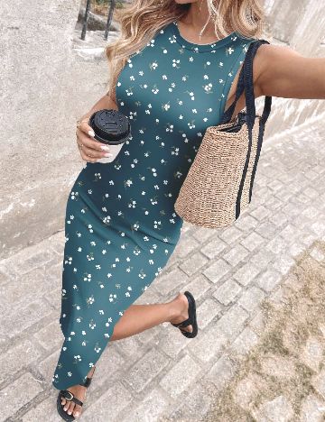 Rochie lunga SHEIN, albastru