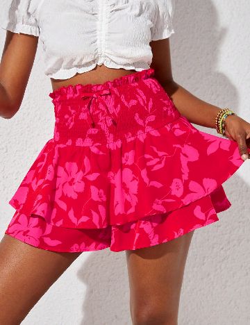 Pantaloni scurti Shein Kids, rosu