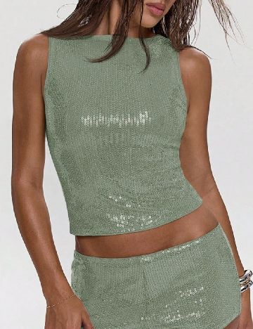 Top SHEIN, verde