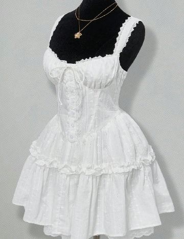 Rochie scurta SHEIN, alb