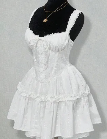 Rochie scurta SHEIN, alb