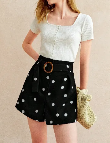 Pantaloni scurti SHEIN, negru