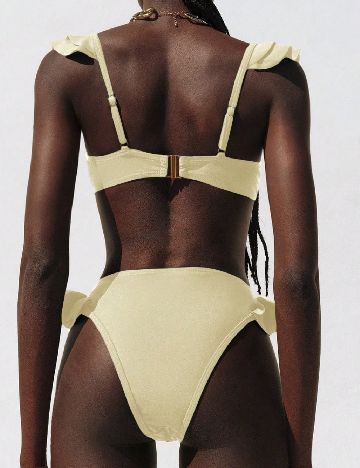 Costum de baie SHEIN, galben deschis