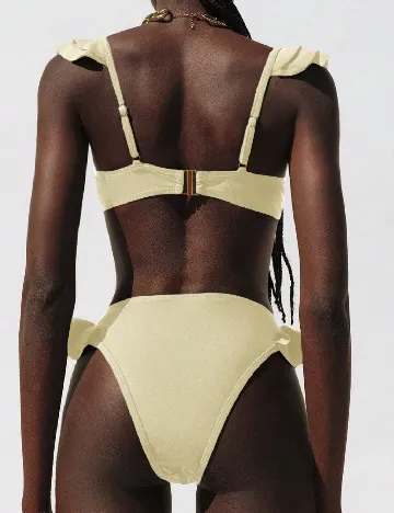 Costum de baie SHEIN, galben deschis