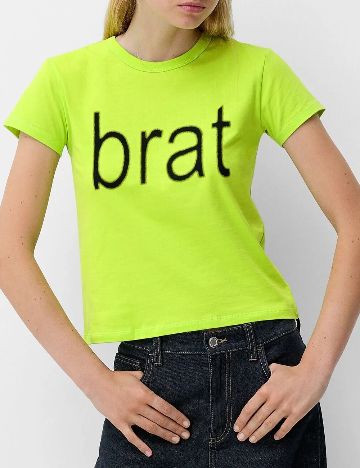 Tricou Bershka, verde