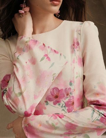 Rochie scurta Anewsta, crem