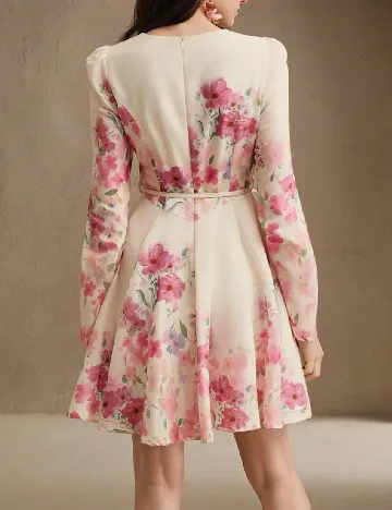 Rochie scurta Anewsta, crem