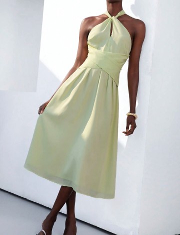 Rochie medie Aveloria, verde
