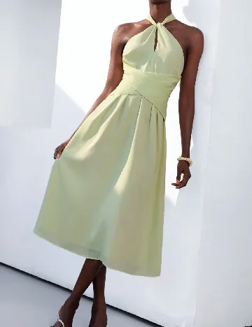 Rochie medie Aveloria, verde