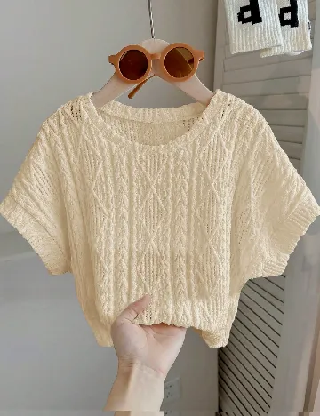 Tricou Shein Kids, bej