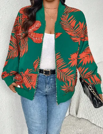 Jacheta SHEIN CURVE, verde