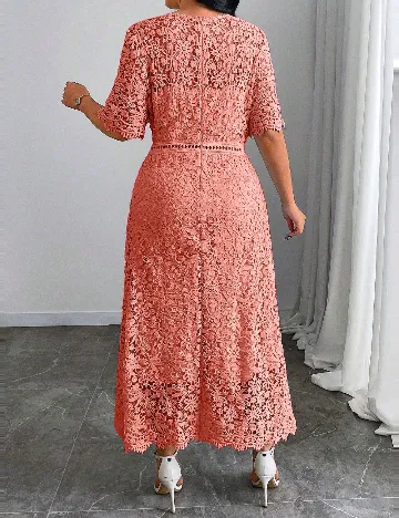 Rochie medie SHEIN CURVE, corai