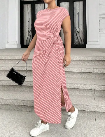 Rochie lunga SHEIN CURVE, roz