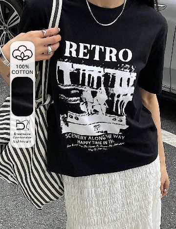 Tricou Dazy, negru