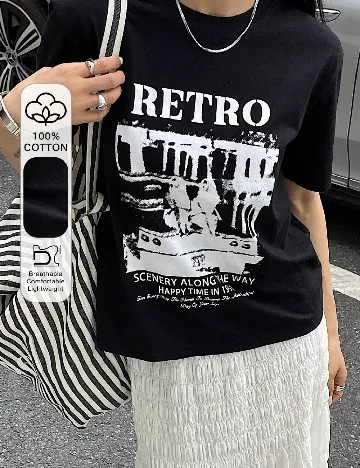Tricou Dazy, negru