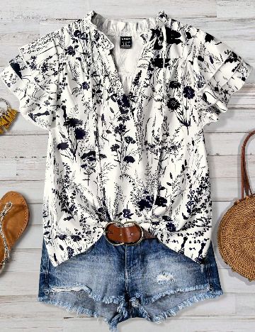 Bluza SHEIN CURVE, alb