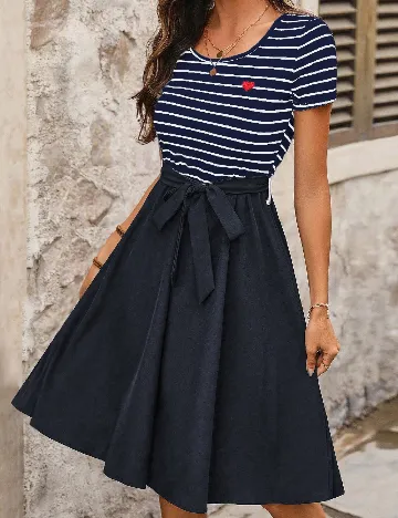 Rochie medie SHEIN, bleumarin