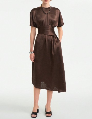 Rochie medie SHEIN, maro