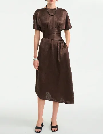 Rochie medie SHEIN, maro